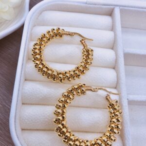 Candonga circulo grande tejido en balines